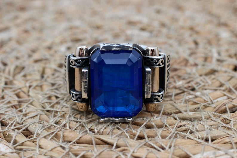 Sapphire Ring Silver-Turkish