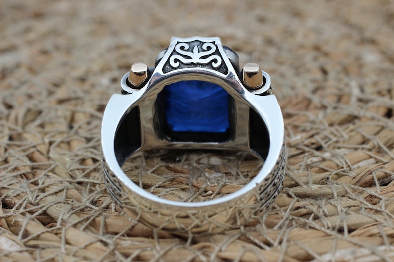 Sapphire Ring Silver-Turkish