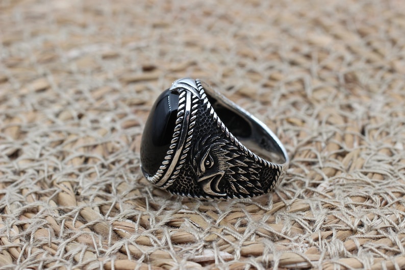 Onyx Silver ring-Skyhunter