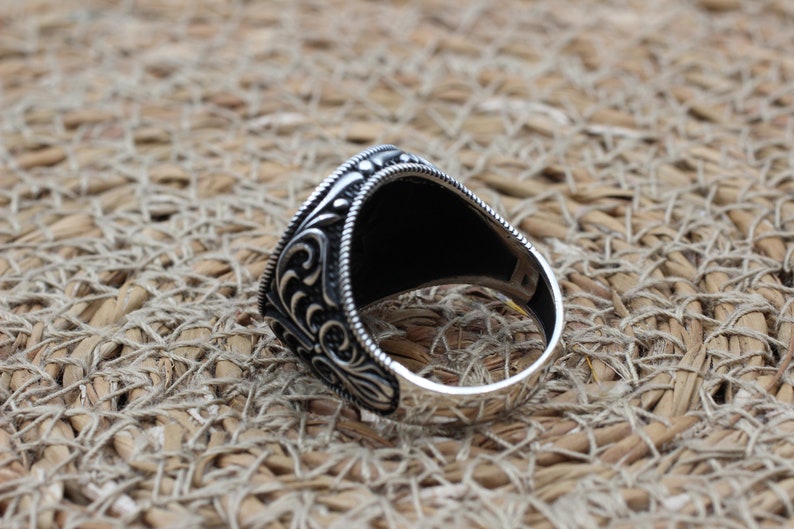 Onyx Silver ring-Silver Star