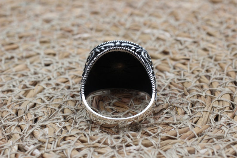 Onyx Silver ring-Silver Star