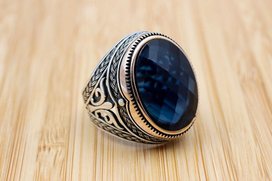 Sapphire Ring Silver-Majestic