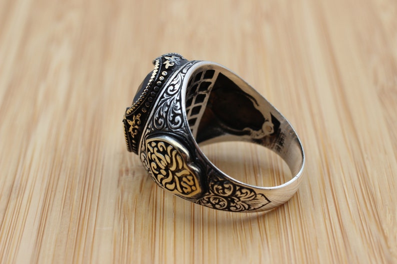 Onyx Silver ring-Ottoman Design