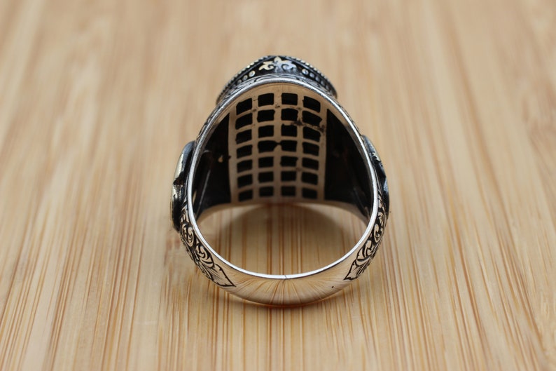 Onyx Silver ring-Ottoman Design