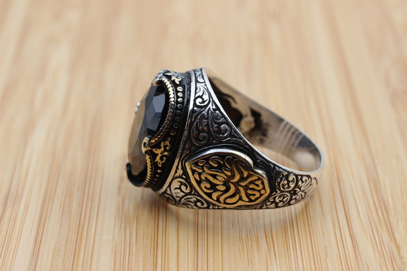 Onyx Silver ring-Ottoman Design