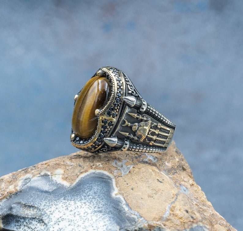 Tiger eye Silver ring Hagia Sophia