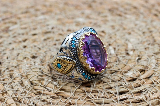 Amethyst Silver ring-Istanbul Marvels