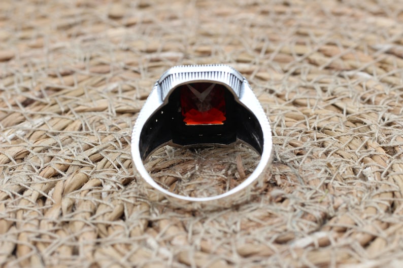 Ruby Silver Ring-Arabian Prince