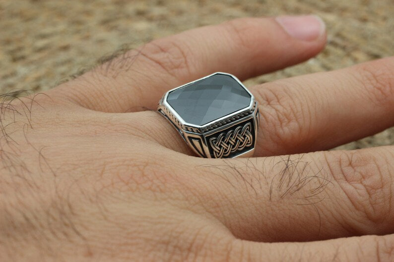 Onyx Silver ring-Sultanate