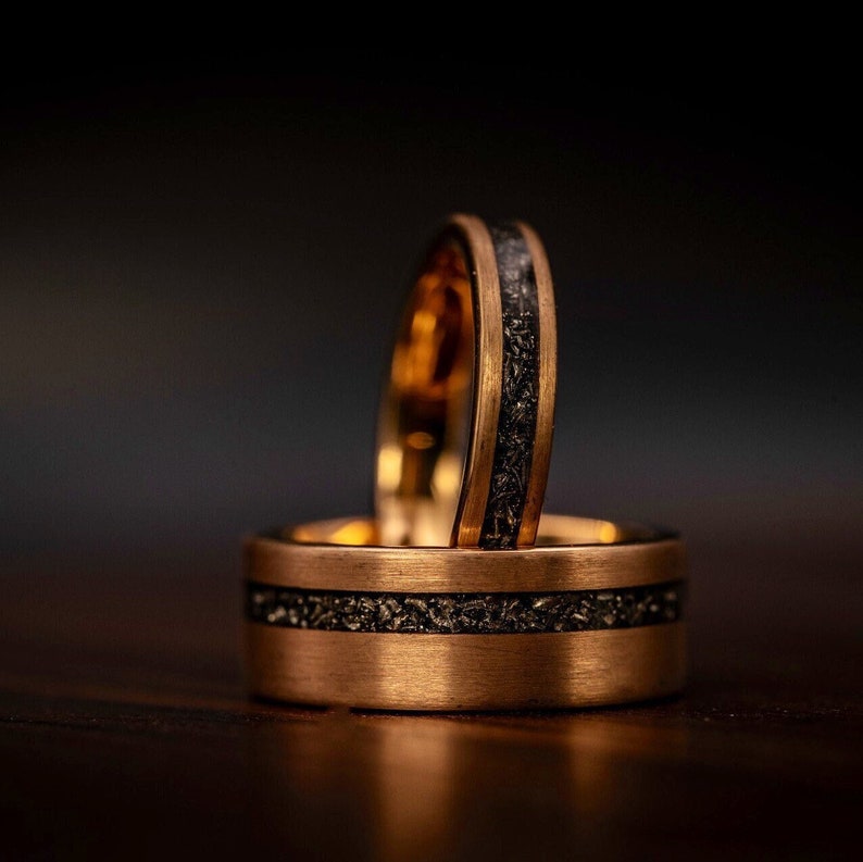 Golden Comet Yellow Gold Couple Ring