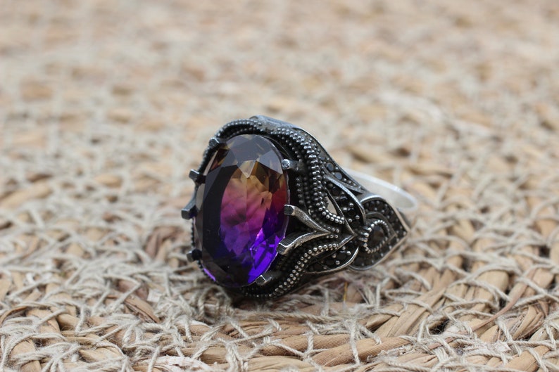 Tourmaline Silver Ring-Magic Hues