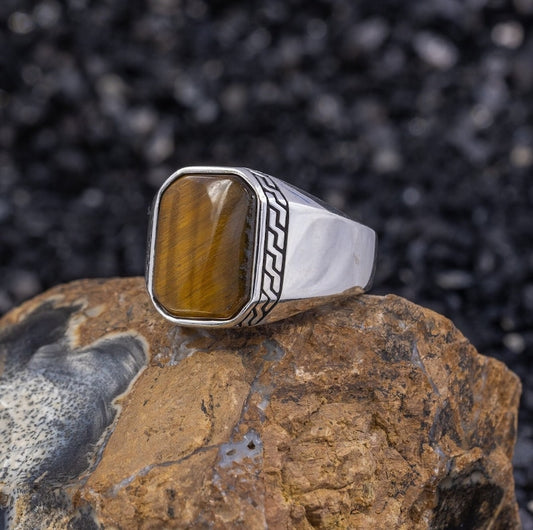 Tiger eye Silver ring Standard