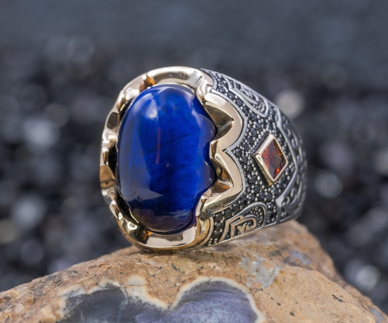 Tiger eye Silver ring Titans