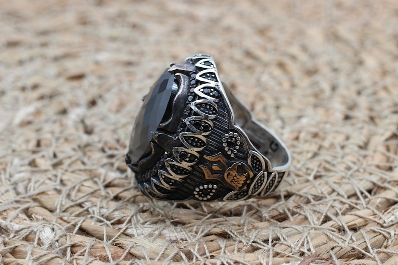 Onyx Silver ring-Sultans Warrior