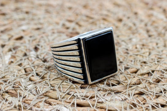 Onyx Silver ring-Standard