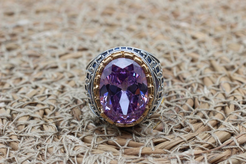 Amethyst Silver ring-Royal Velvet