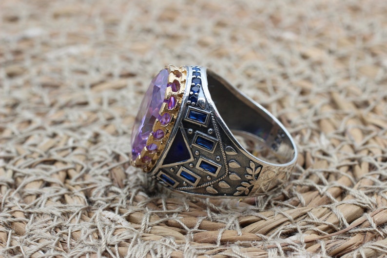 Amethyst Silver ring-Royal Velvet