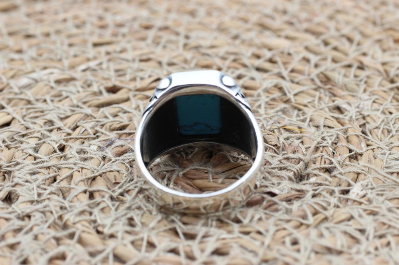 Turquoise Silver ring for Men Ottoman Standard2