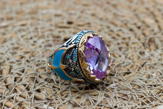 Amethyst Silver ring-Dreamstone