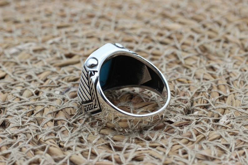 Turquoise Silver ring for Men Ottoman Standard2