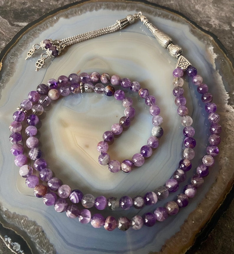 99Beads Amethyst stone Prayer Beads