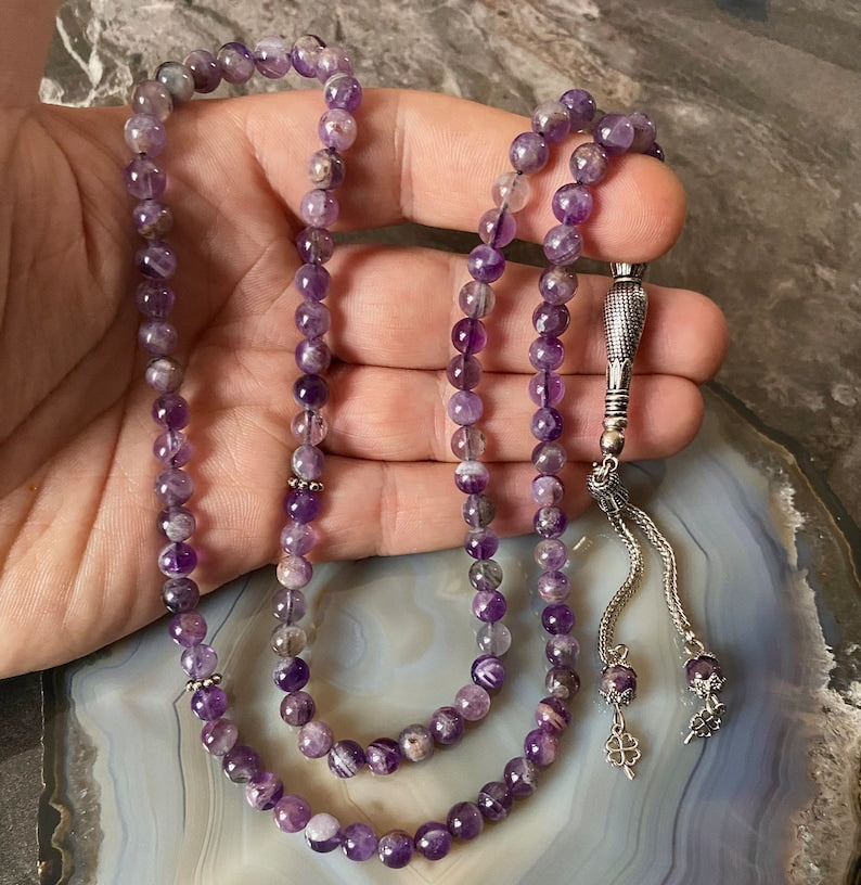 99Beads Amethyst stone Prayer Beads