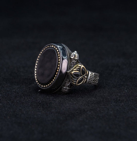 Onyx Silver Ring Onyx Royale