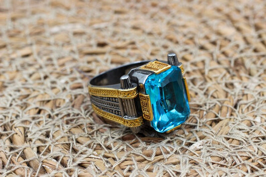 Aquamarine Silver ring-Sailor