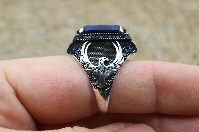 Sapphire Ring Silver-Predator