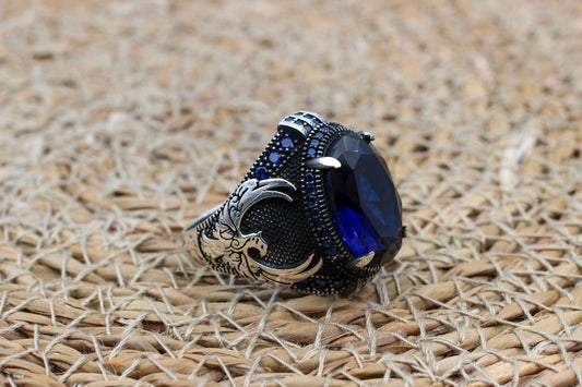 Sapphire Ring Silver-Predator