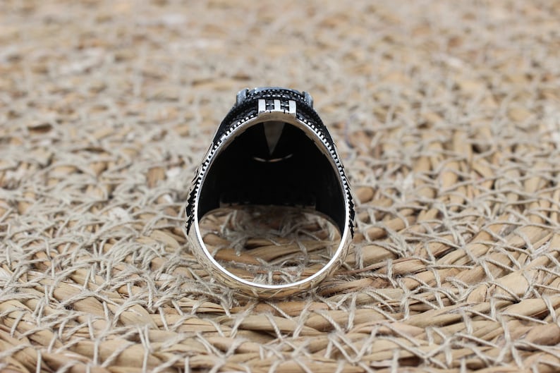 Onyx Silver ring-Predator