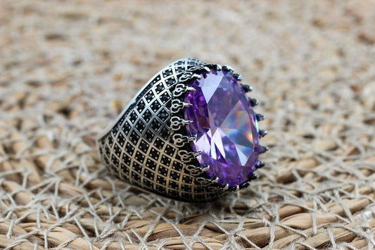 Amethyst Silver ring-Legend