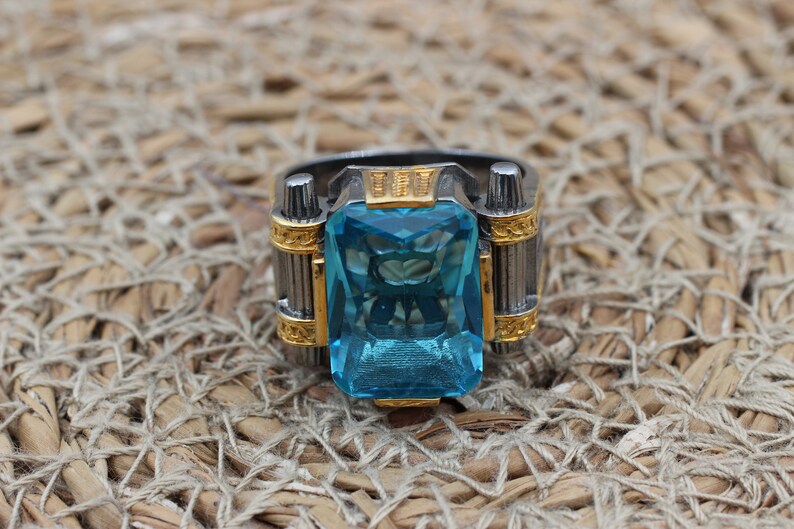 Aquamarine Silver ring-Sailor