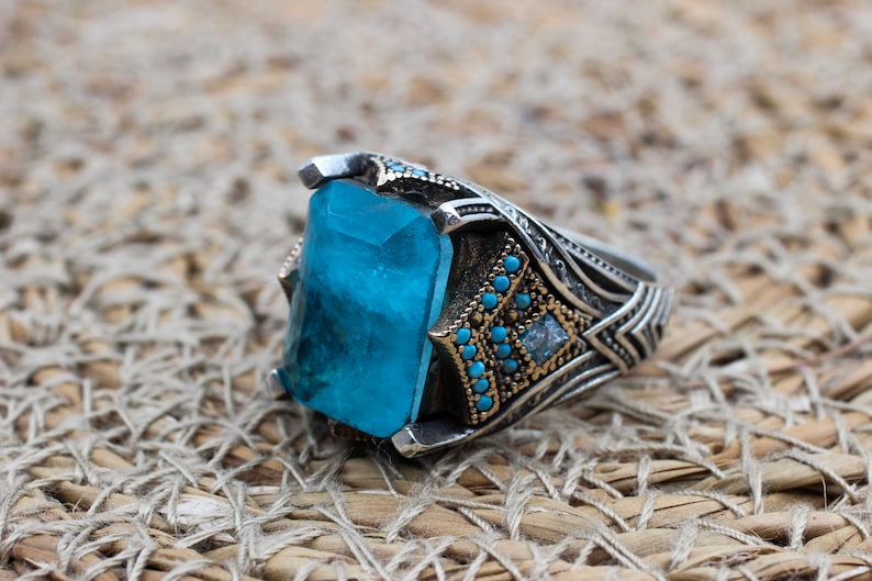 Tourmaline Ring Silver-Deep Blue Sea