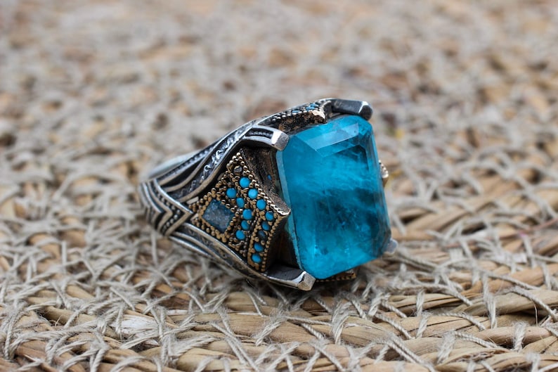 Tourmaline Ring Silver-Deep Blue Sea