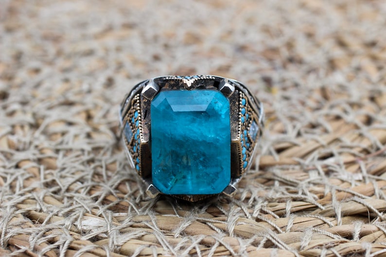 Tourmaline Ring Silver-Deep Blue Sea