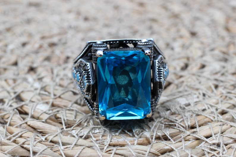 Aquamarine Silver ring-ClarityTide