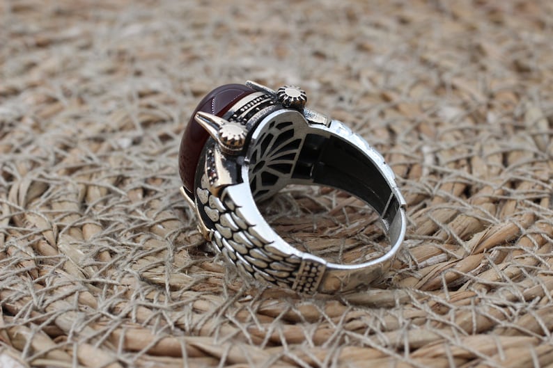 Aqeeq Silver ring for Men Prince of persia