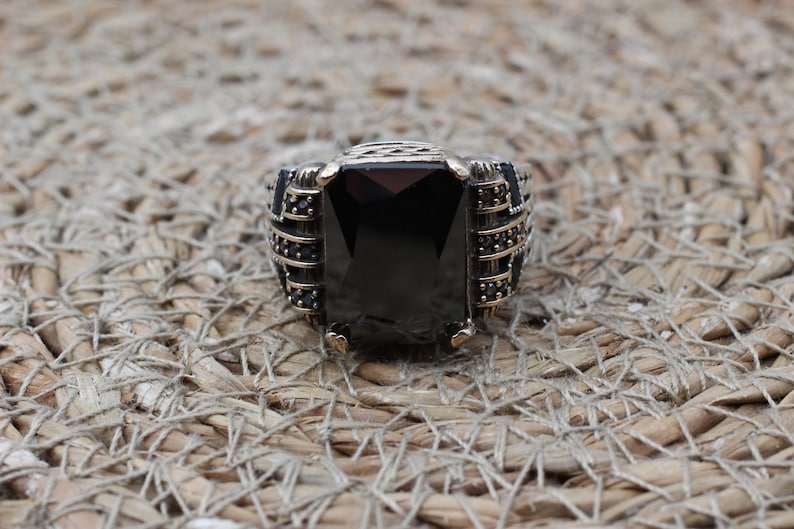 Onyx Silver ring-Eclipse