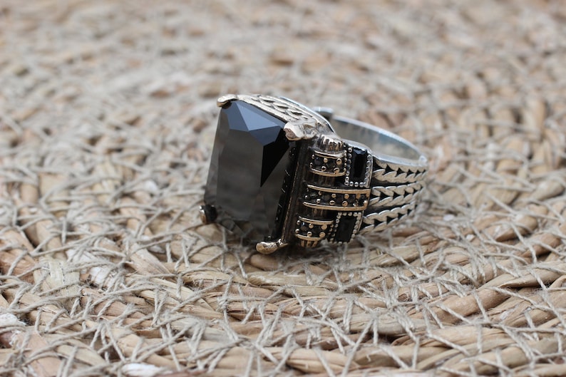 Onyx Silver ring-Eclipse