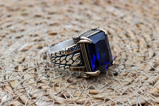 Sapphire Ring Silver-Nightfall