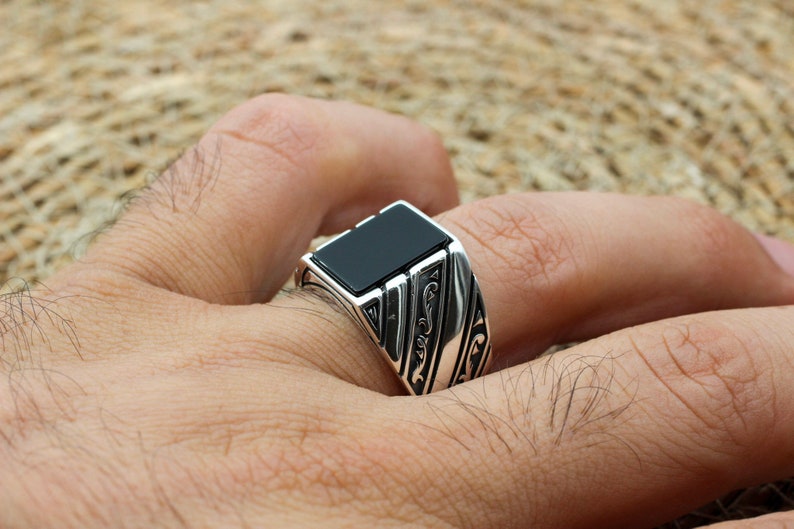 Onyx Silver ring-Standard