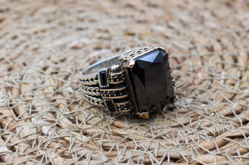 Onyx Silver ring-Eclipse