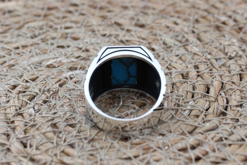 Turquoise Silver ring Gentlemen