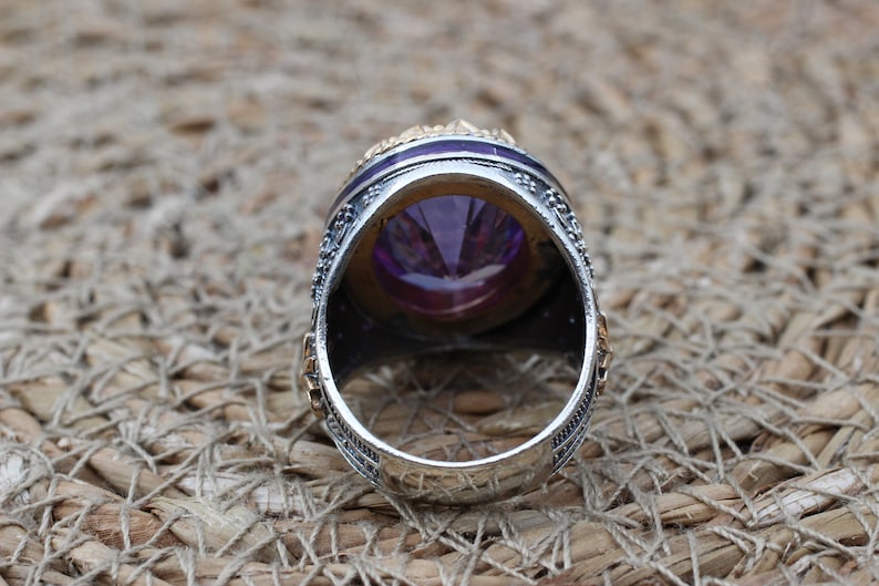 Amethyst Silver ring-Lavender