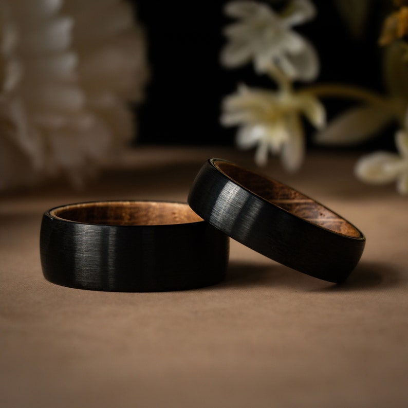 Black Bourbon-Whiskey Barrel Ring