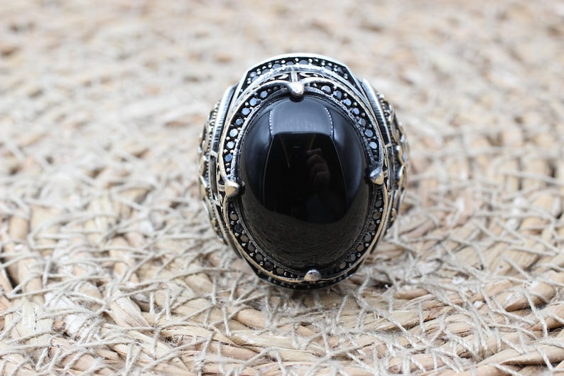 Onyx Silver ring-Proud Soul