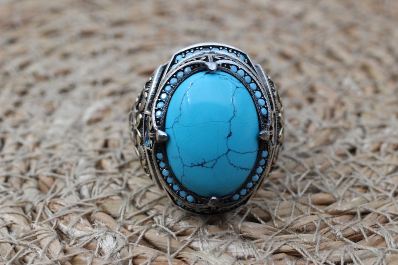 Turquoise Silver ring Majesty