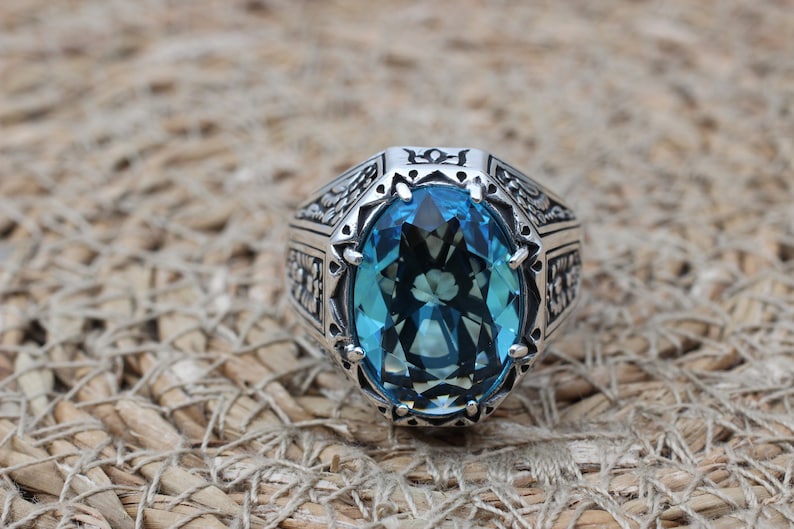 Aquamarine Silver ring-MindBalancer