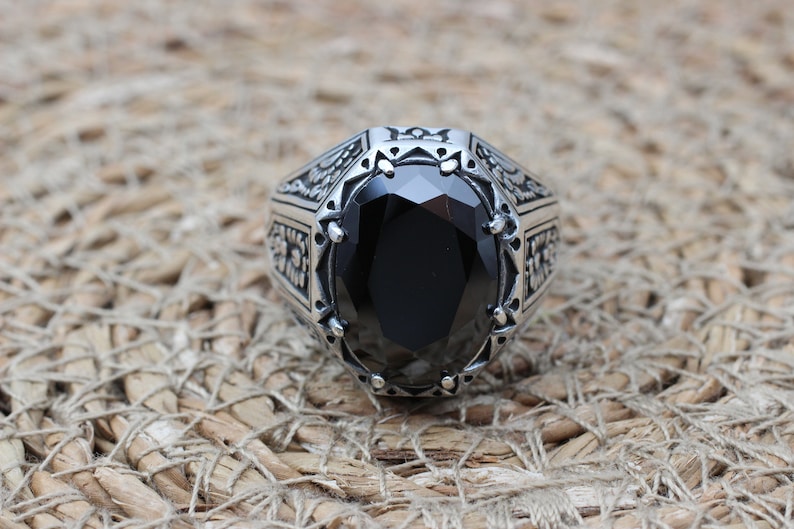 Onyx Silver ring-Solid Spirit